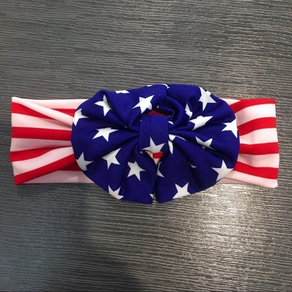 July 4th Patriotic Stars and Stripes Headband